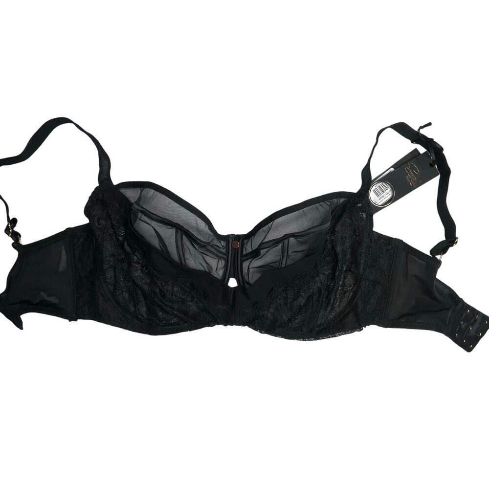 Curvy Kate Scantilly Peek-A-Boo Lace Balcony Bra size 30L Black New - Picture 6 of 13